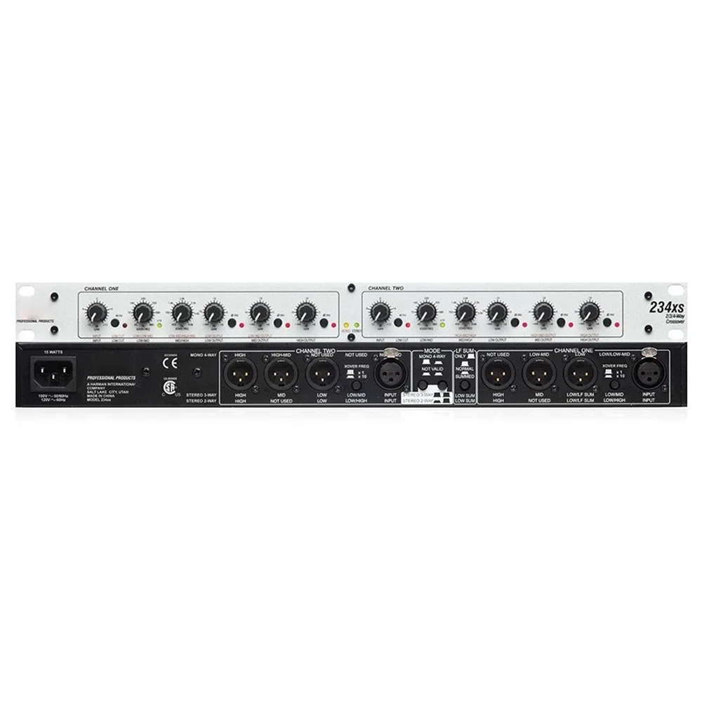 dbx234S dbx 234S dbx 234S Professional Audio Peripherals Stereo 2/3-way, Mono 4-way 234S for electronic crossovers and XLRs