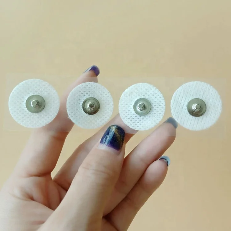 Disposable foam and nonwoven ecg electrode medical electrode pads