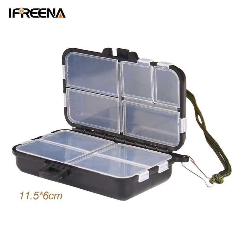 Wholesale box set double side bass lure hook storage waterproof plastic carp fishing tackle boxes