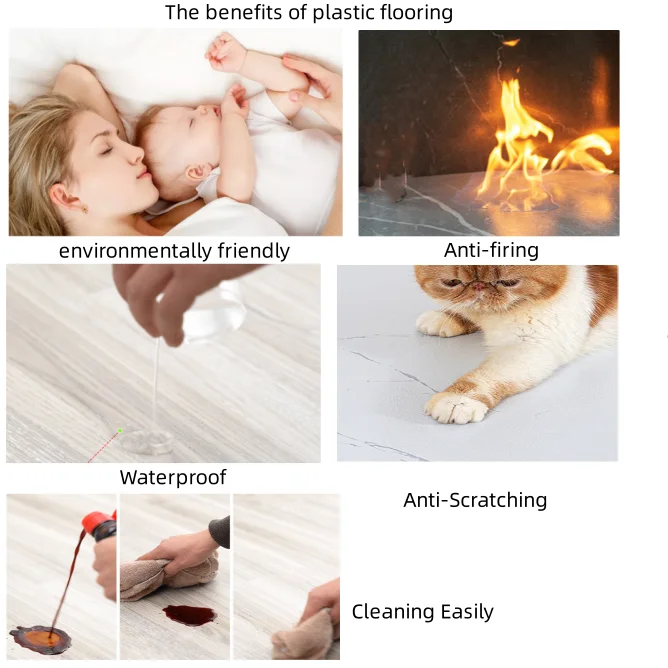 wooden self adhesive Waterpoof Glue Down UV Coating Lvt PVC Flooring Dry Back Vinyl Plank Floor