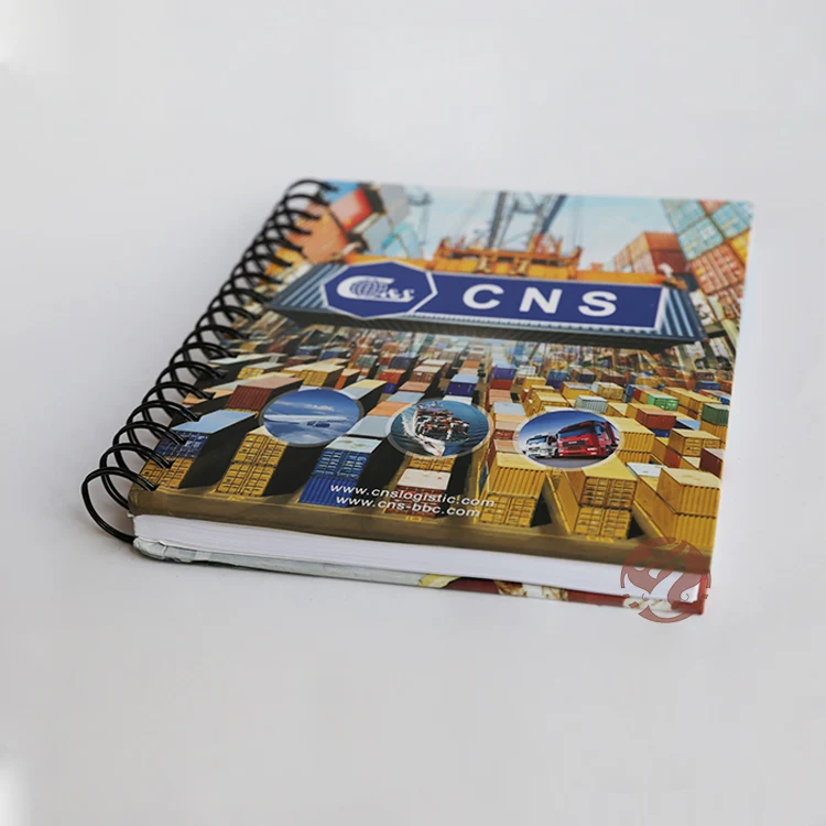 
Custom Eco Friendly Printing Diary PU Leather Hardcover Spiral Planner Notebook 