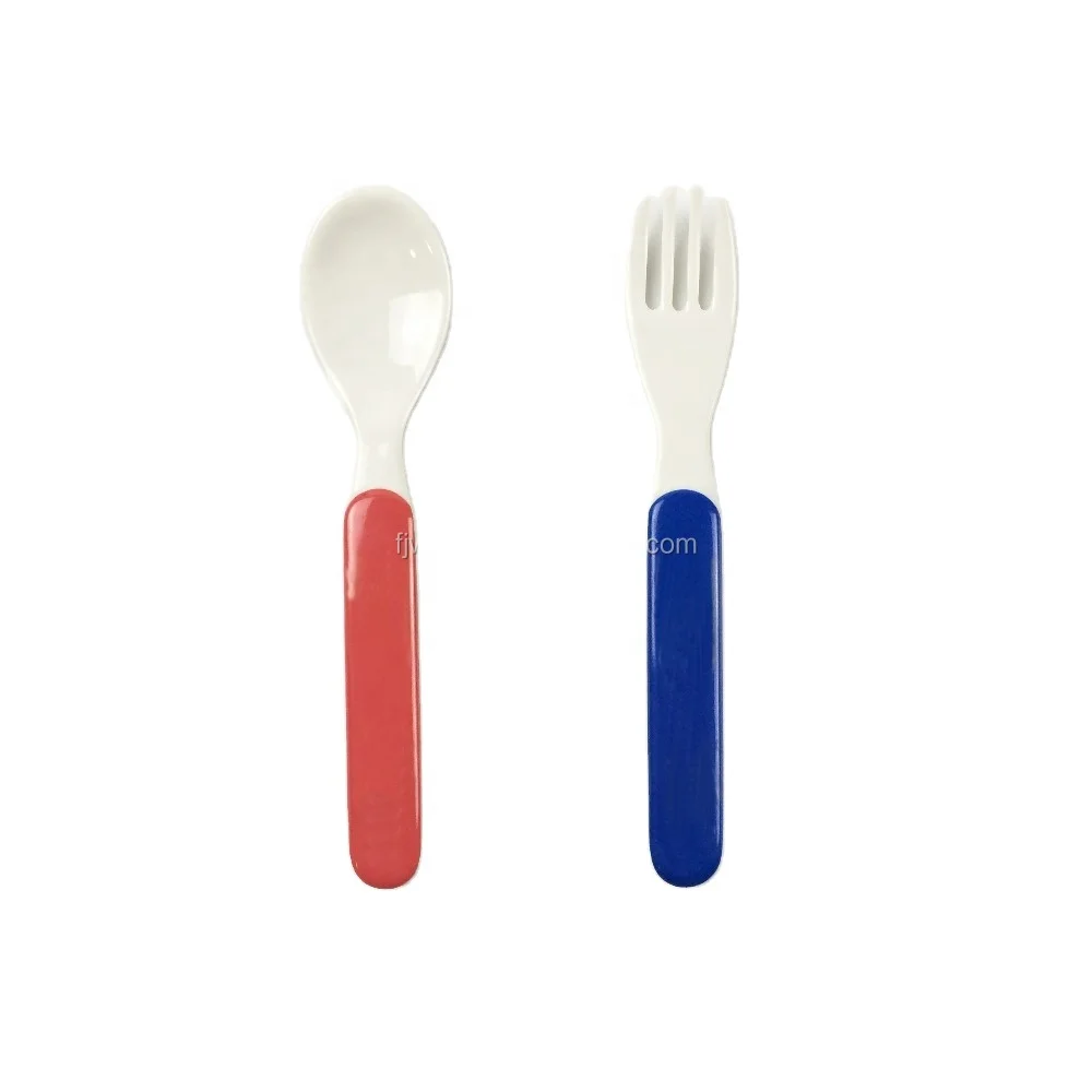 customized melamine fork spoon set for children kid gift cutlery