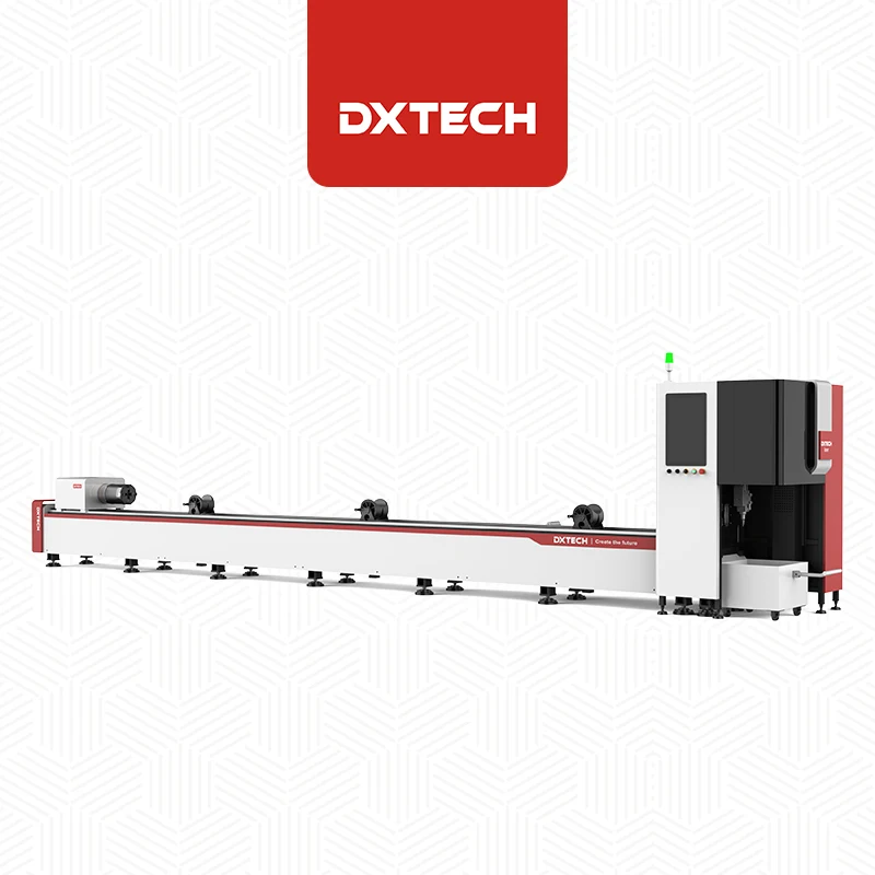 DXTECH 2kw 3kw metal square tube laser cutting machines for cutting stainless steel pipes