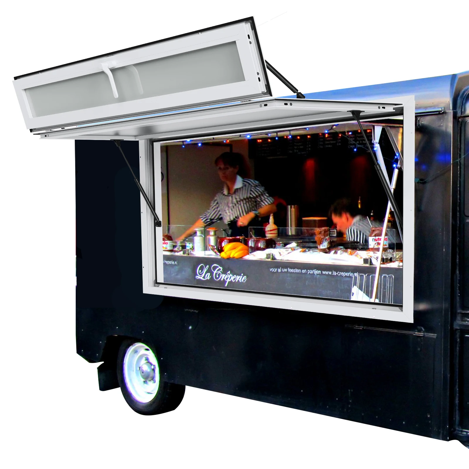 New Style Custom BBQ Concession Trailer Coffee Cart Hot Dog Ice Cream With Fully Equipped Food Truck Trailer