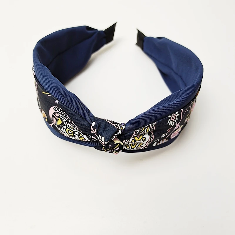  New color matching cross knot hair band for women in