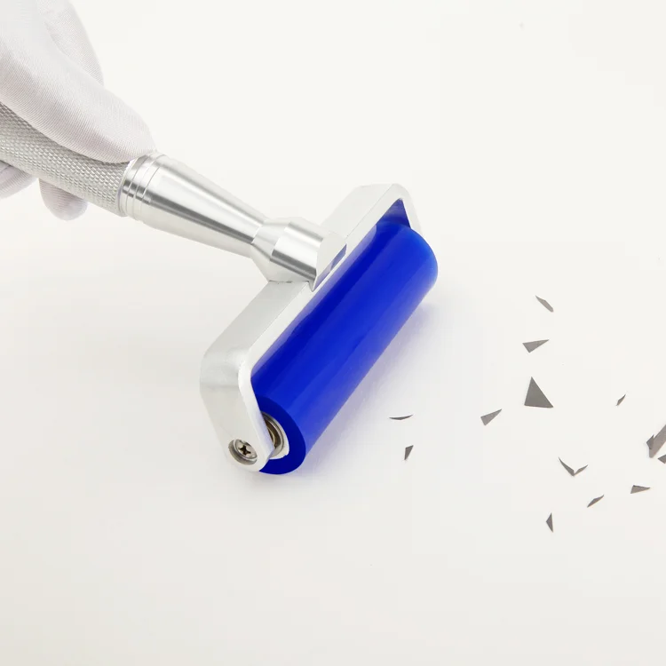 Cleanroom Sticky Rubber Roller Floor Industrial Cleaning Reusable Manual Silicone Sticky Roller