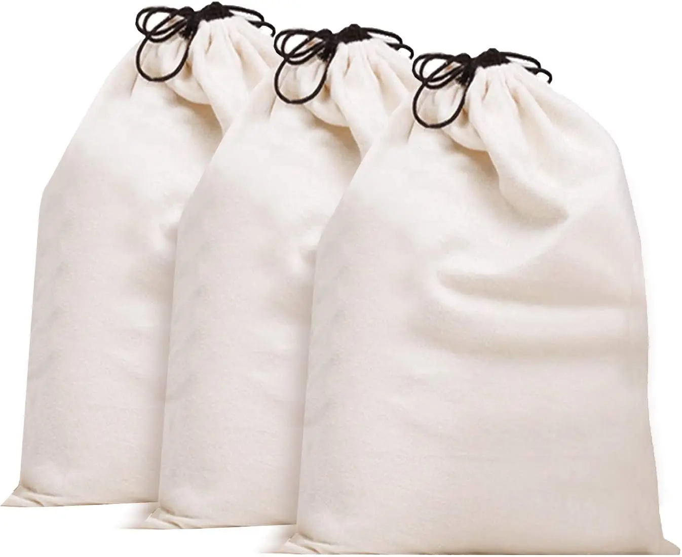 Large canvas bikini lingerie organizing drawstring bag for women