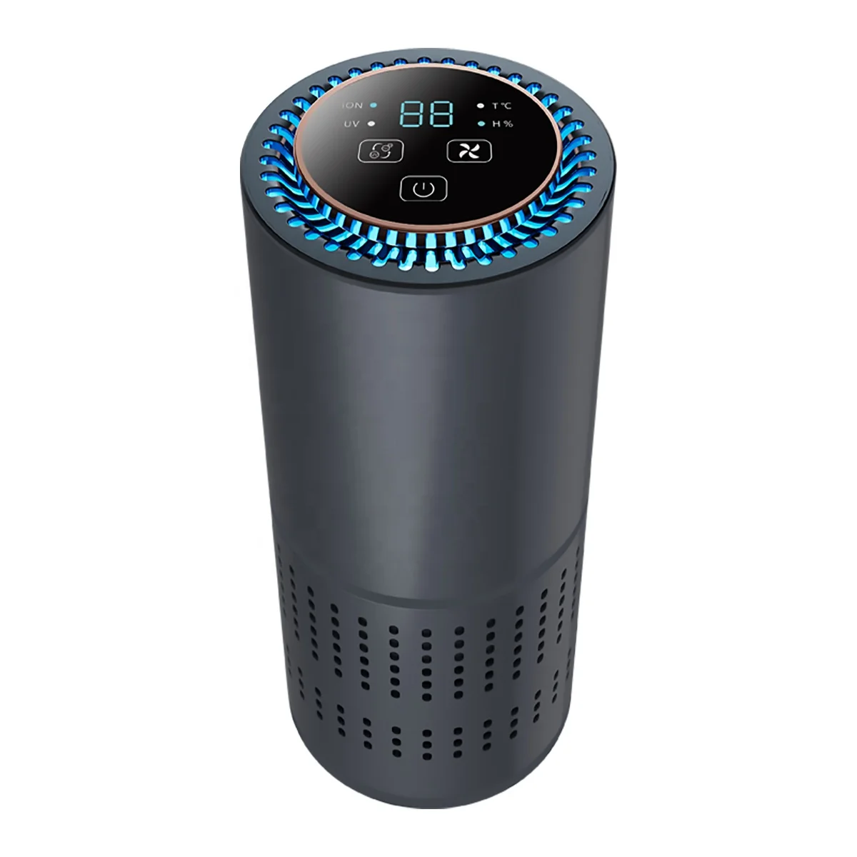 Uv Air purifier Car Air Ionizer Purifier Type C PM2.5 HEPA Filter Portable Car Hepa Air Purifier