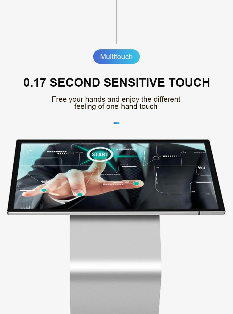 Высокое разрешение сенсорный ЖК-экран тотемный дисплей digital signage player с поддержкой K-типа