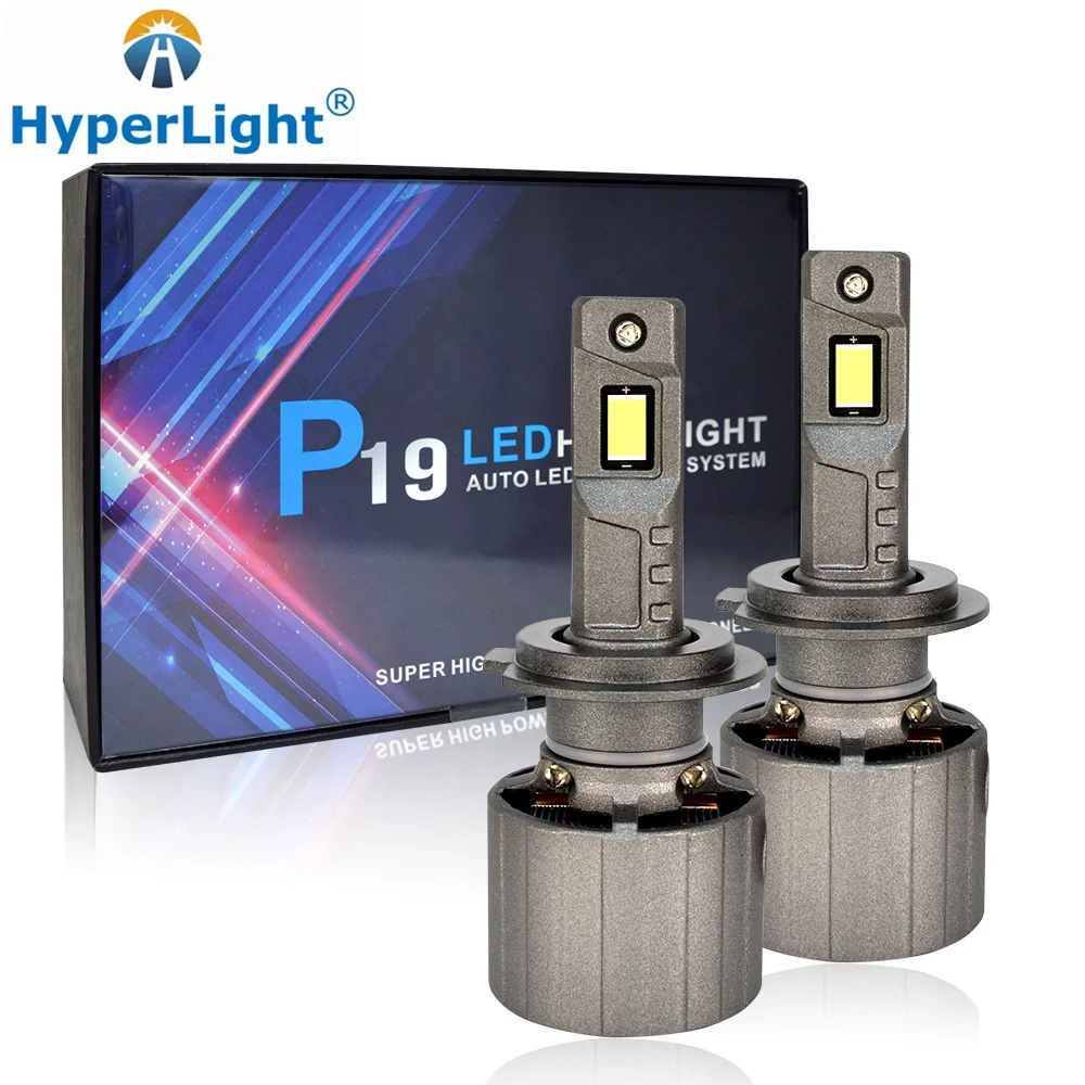 HyperLight P19 13000lm Car LED Headlight CSP H1 H3 H4 H7 H9 H11 9005 HB3 9006 HB4 Car Fog Lamps White 130W Automobiles Headlamps