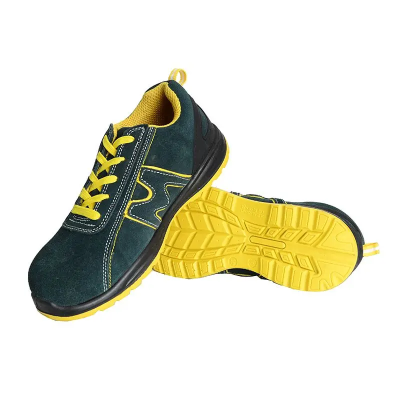 S3 High Quality Genuine Leather Anti-smashing Anti-static Non-slip Breathable Steel Toe Safety Shoes For Worker  CE