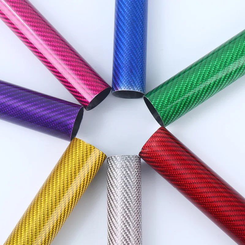 Custom logo colored carbon fiber tube with cheapest price