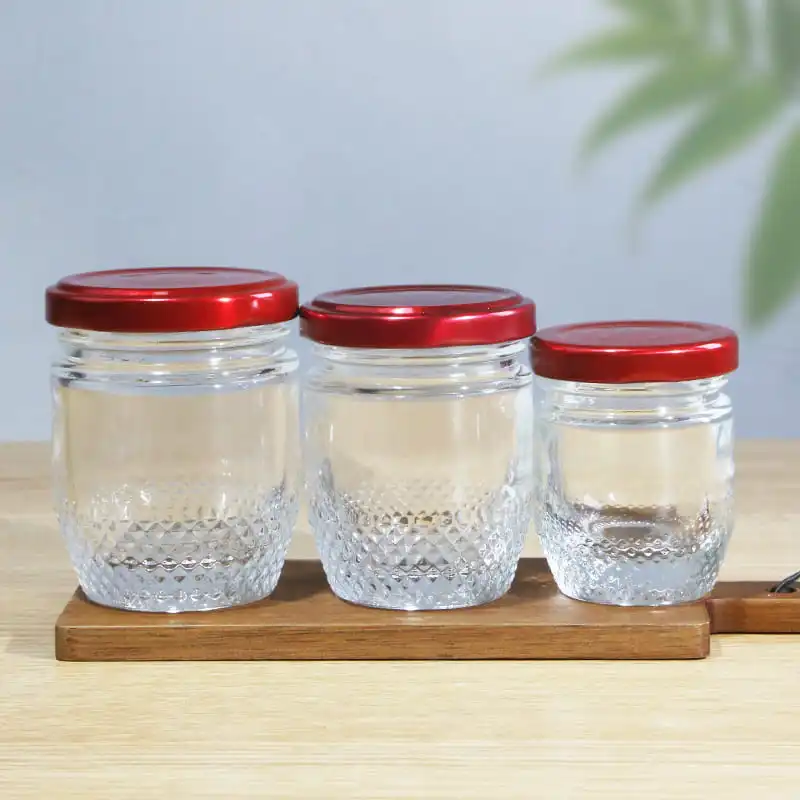 Wholesale Glass Jam Jars with Metal Lug: Ideal for Caviar, Honey, and Spice