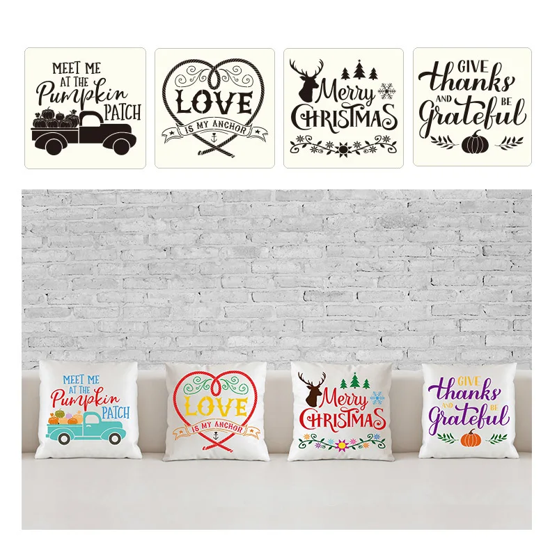 Wholesale Custom 0.25mm Plastic Reusable PET Journal Layering Stencil For Painting