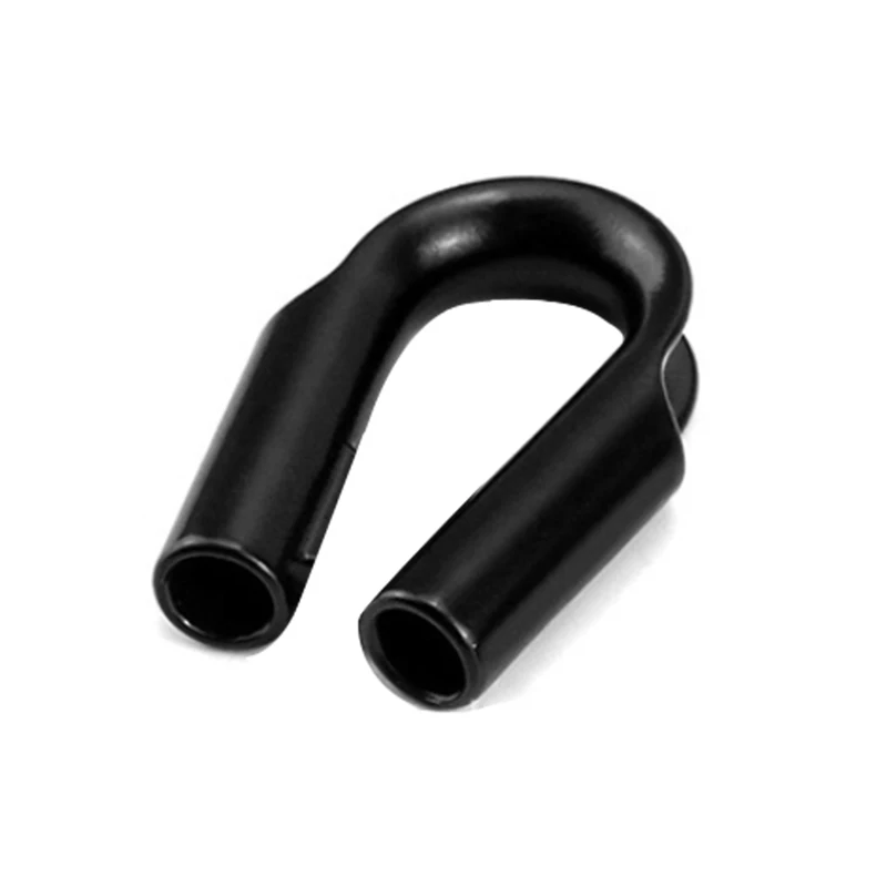 G717 Black Coated Wire Rope Tube Thimble  Heavy Duty Cable Thimbles