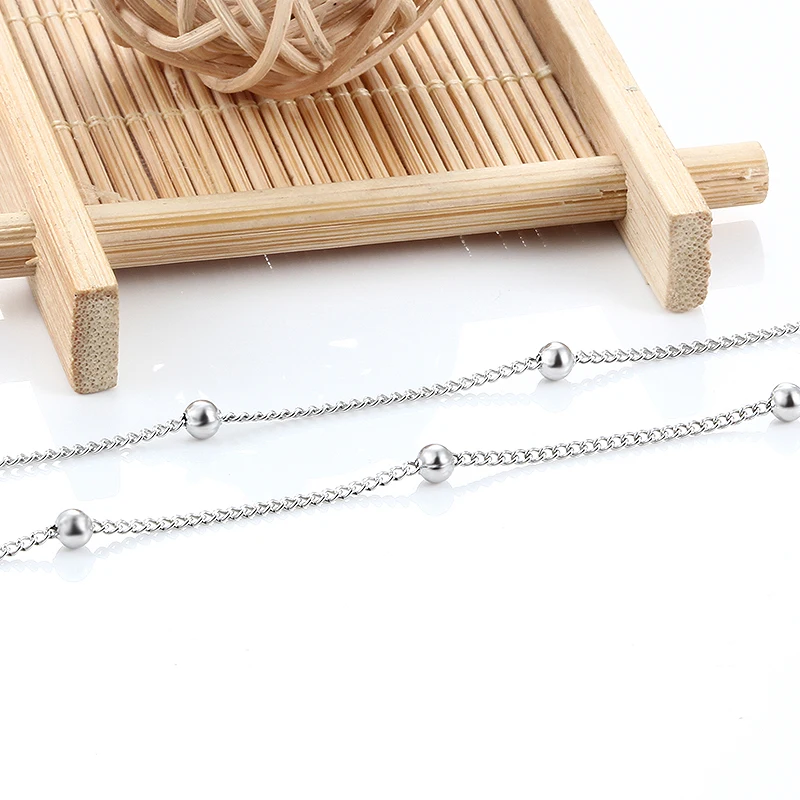 New Arrivals Bead Chain For Wholesale Women Men Special Design Low MOQ Chains Links For Necklace Bracelet DIY  Jewelry Making