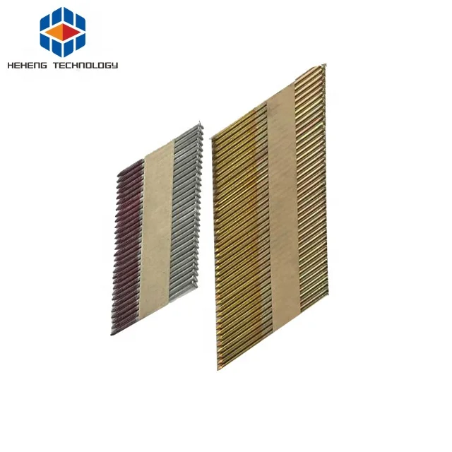 Factory Direct sale 34 degree 3.15*90mm bright smooth shank paper strip Nails