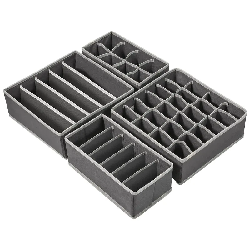 Wholesale Underwear Storage Home Foldable Clothes Divider Storage Box Set