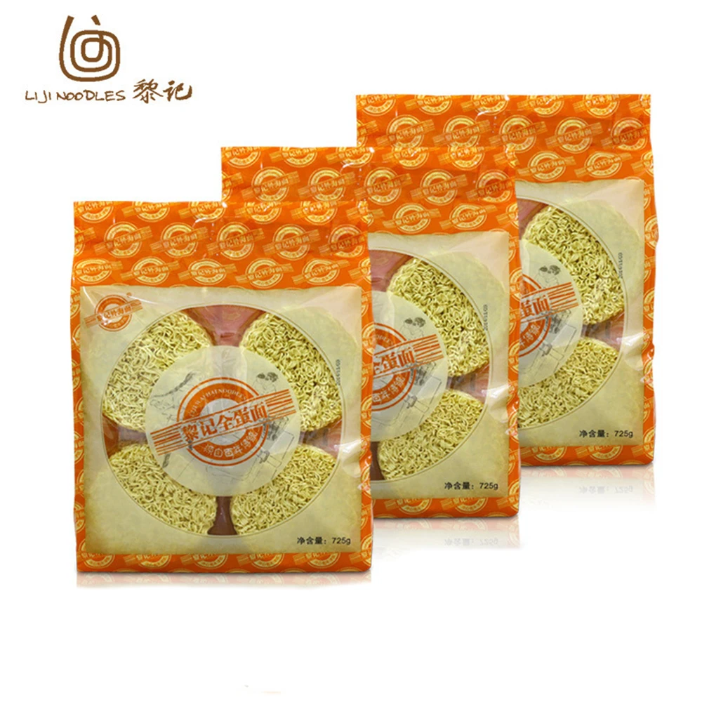 Liji Most Popular Dried Sliced Noodle Customize Ramen Noodles Wholesale Instant Egg Noodles