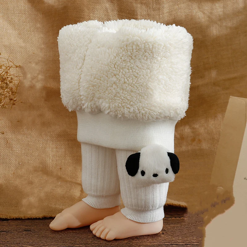 Высококачественные колготки с большими задицами теплые штаны однотонные вязаные Мультяшные животные 3D для малышей мягкий пол дома