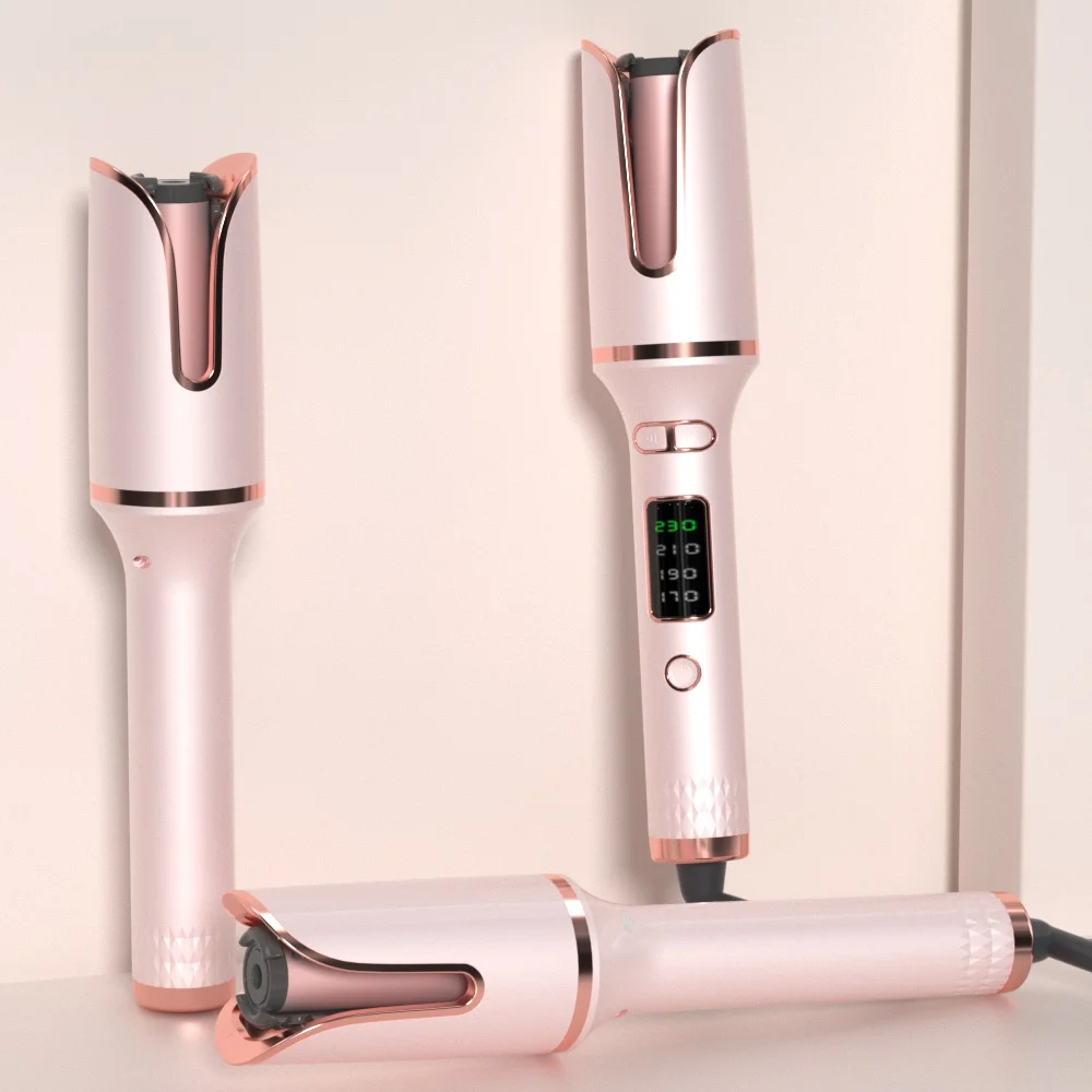 2024 multipurpose new adjustable temperature iron rose curling iron rechargeable automatic women portable hair curler
