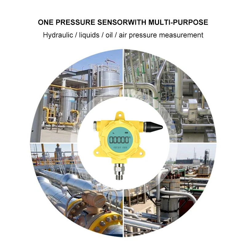 Macsensor battery powered 4G LORA GPRS gsm wireless water pressure transmitter sensor