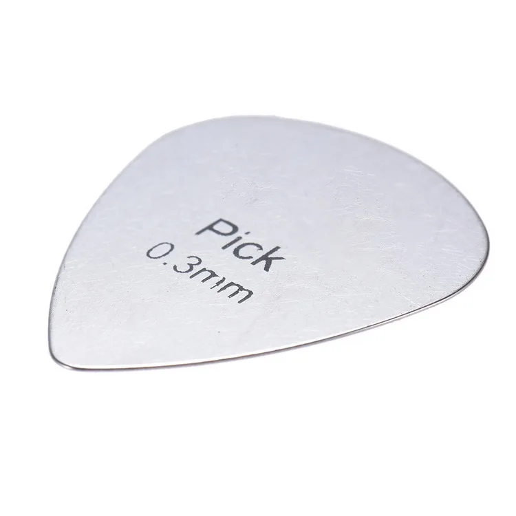 Alice AP-12S 12pcs/pack 0.3mm Stainless Steel Metal Guitar Picks Plectrum