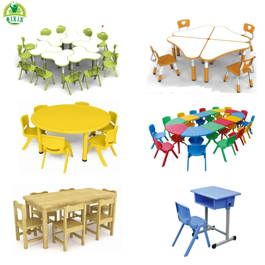 Hot sale used daycare furniture, modern furniture, daycare center furniture kids plastic table and chairs