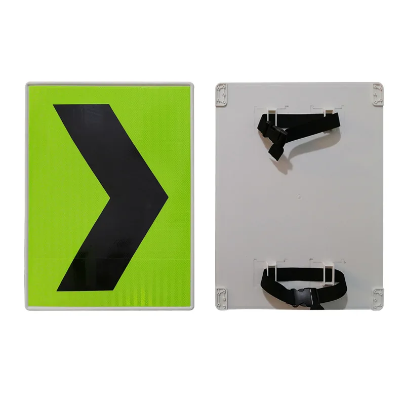 Construction Road Display Arrow Sign Traffic Reflective Safety Plastic Arrow Direction Signs Board For Traffic Cone