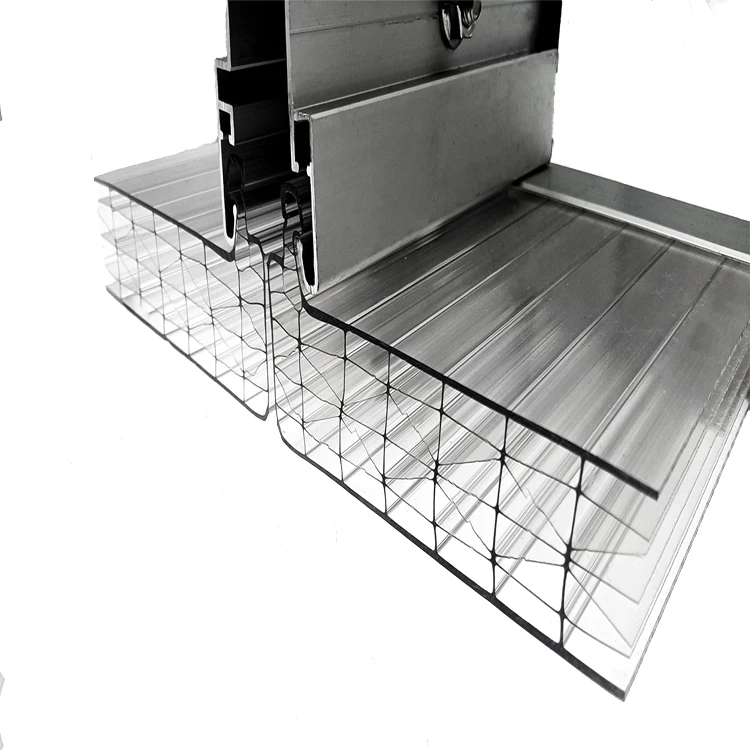 High Strength Multi Wall 20mm 40mm Clear X Structure Polycarbonate Hollow Sheet Price for Facade Curtain Wall