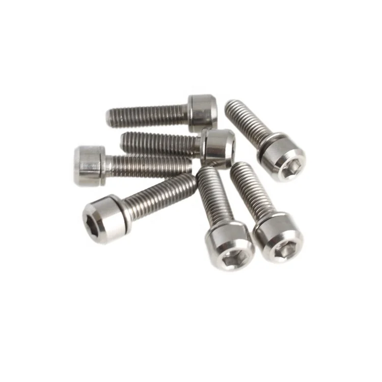 titanium bolt M6x20 hexagon socket  cap head with washer  GR5 Ti-6al-4v tc4 titanium screw for bicycle