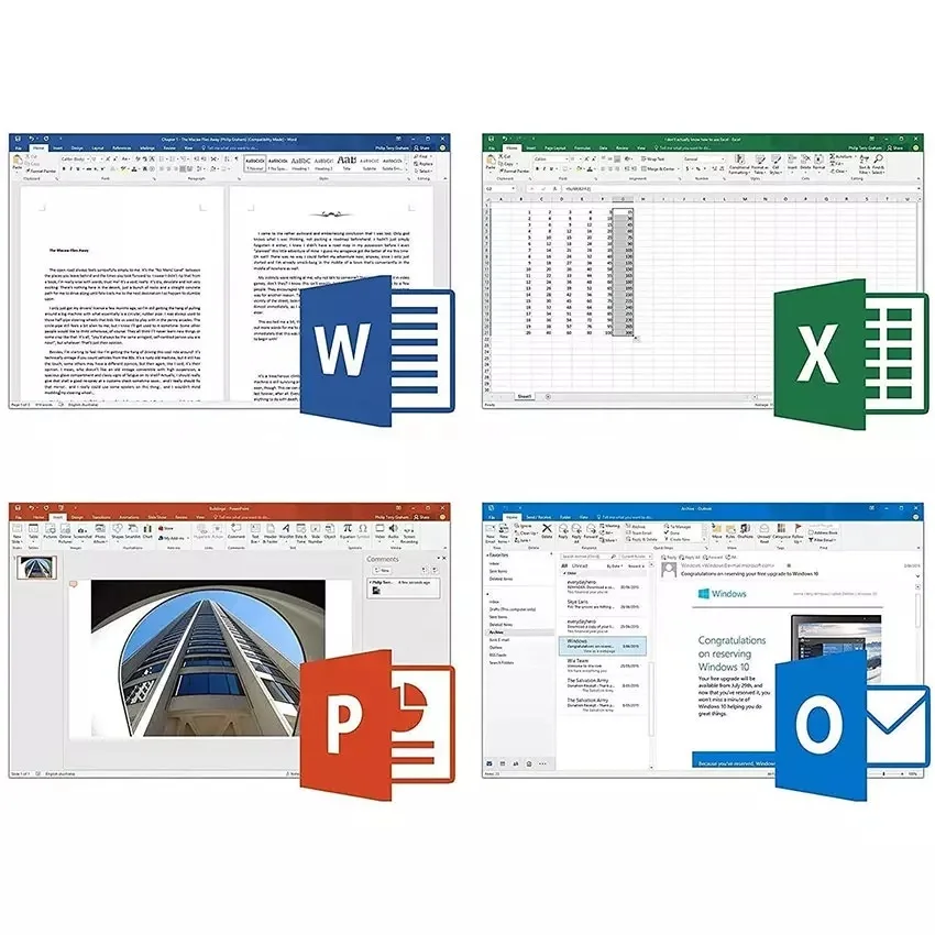 Wholesale Office 2016 Professional Office 2016 Pro Plus retail key full package Disc inside