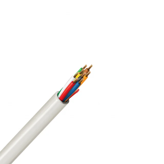 Indoor Plenum Security Alarm Cable Reliable 2 Pair with 22AWG PVC PE OEM Copper Insulated 6 Core Alarm Cable Low Voltage Fire