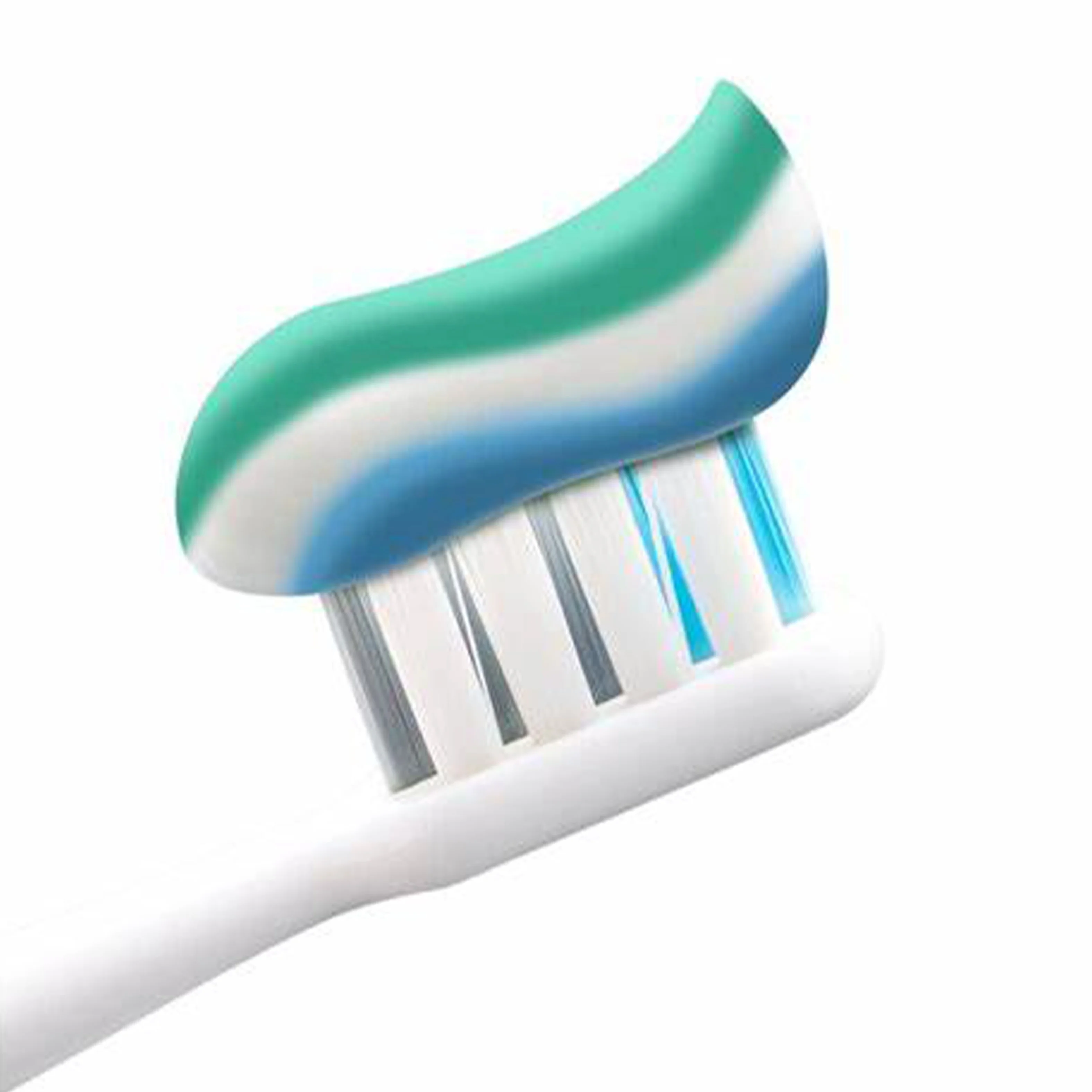 Custom private logo triple action toothpaste Whitening Removes Stains Fresh Breath Anti-sensitivity Three Color Toothpaste