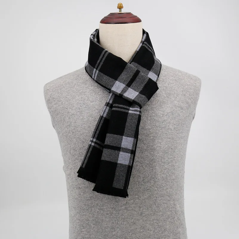 Fashion High Quality Mens Thick Scarf Warm Winter Fashion Long Scarves Wholesale Classic Custom