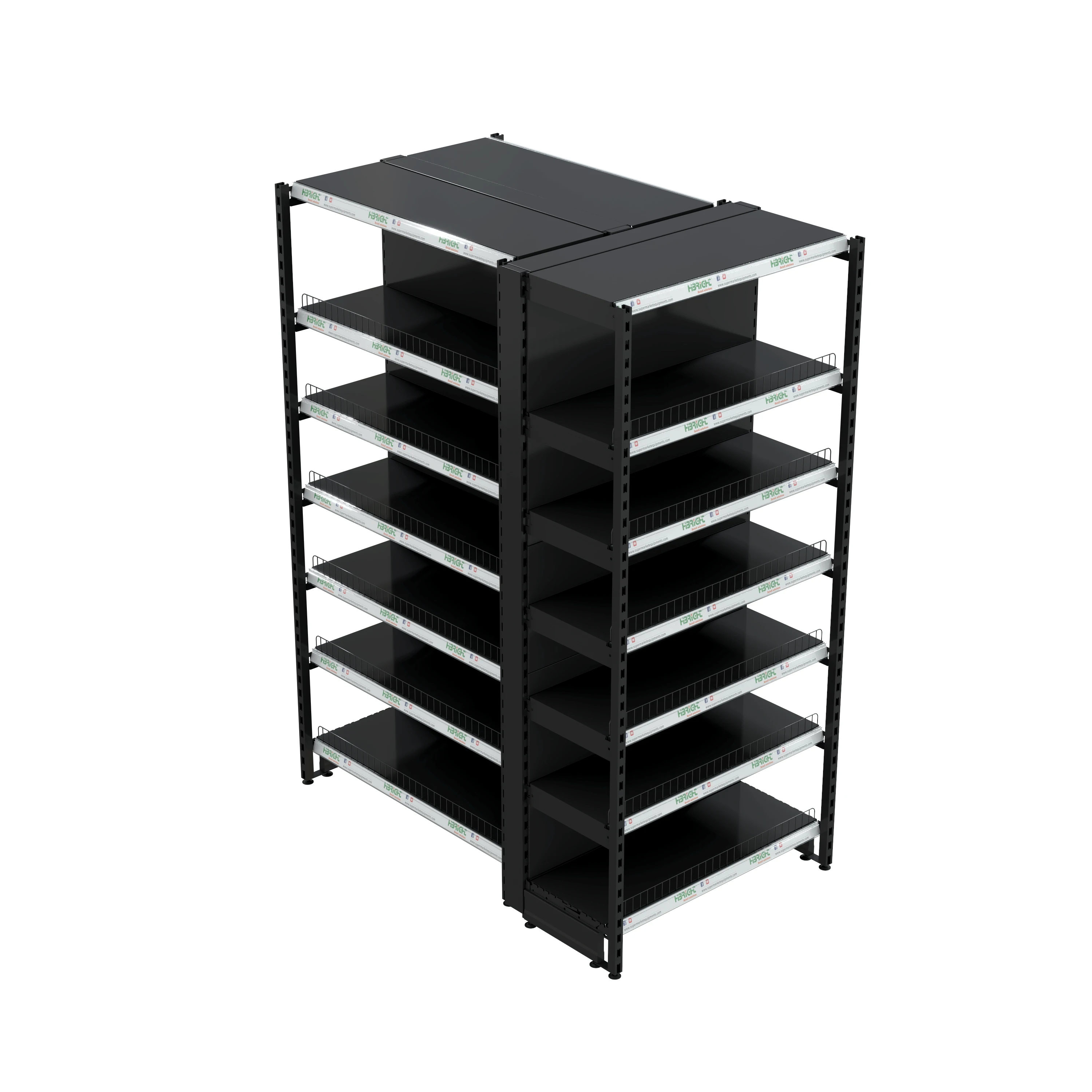 Boutique Store Gift Heavy Duty New Design Grocery Store Display Shelving With Wood Color Finish