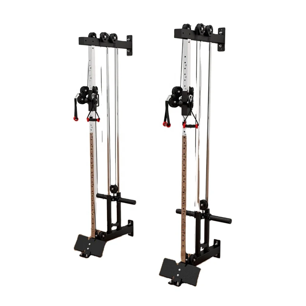 Wholesale Customized Multi Function Cable Station Plate Loaded Lat Pull Down Machine Wall Mount Cable Station