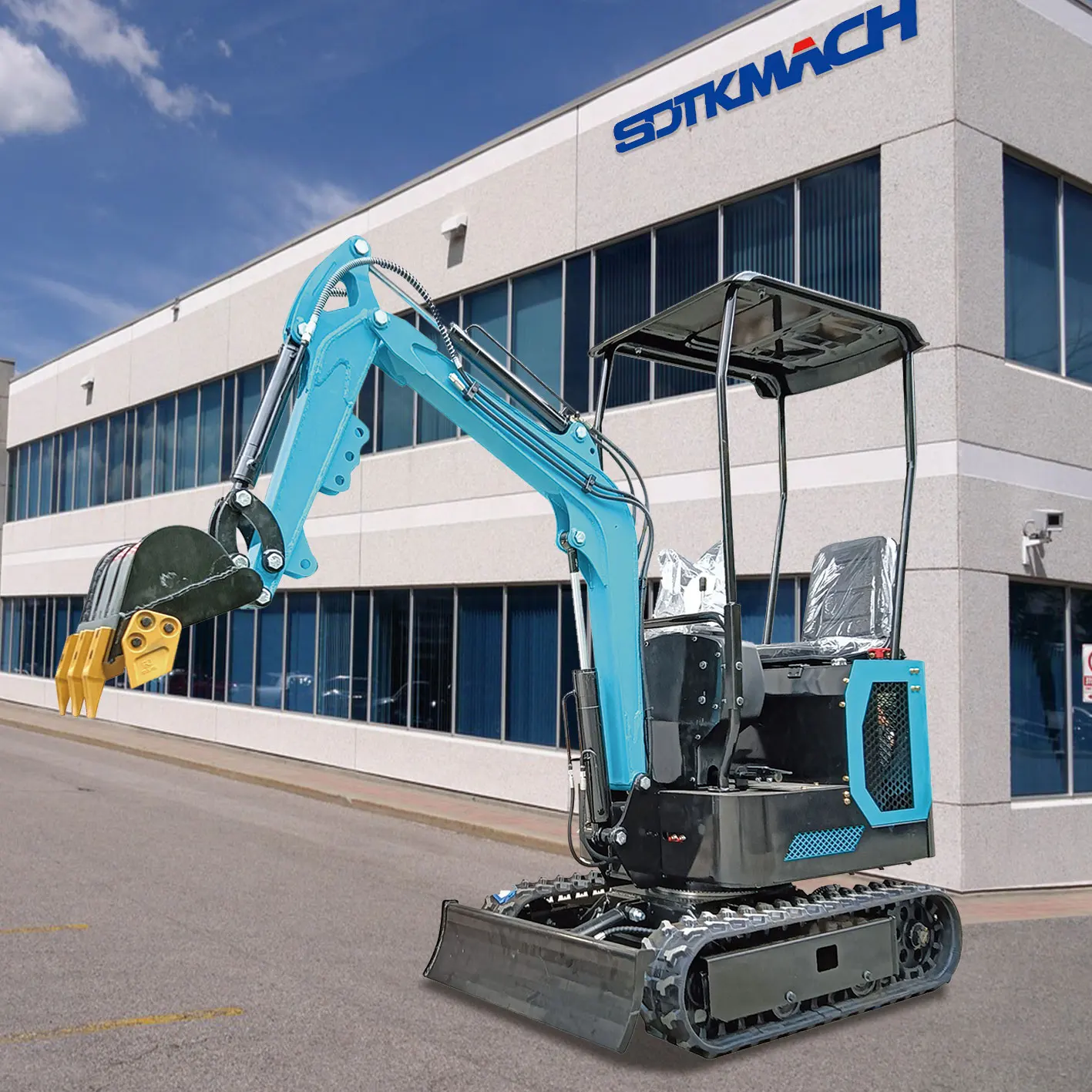 Widely Used 1000kg Excavator Mini Compact Mini Excavator 1 Ton With Attachments