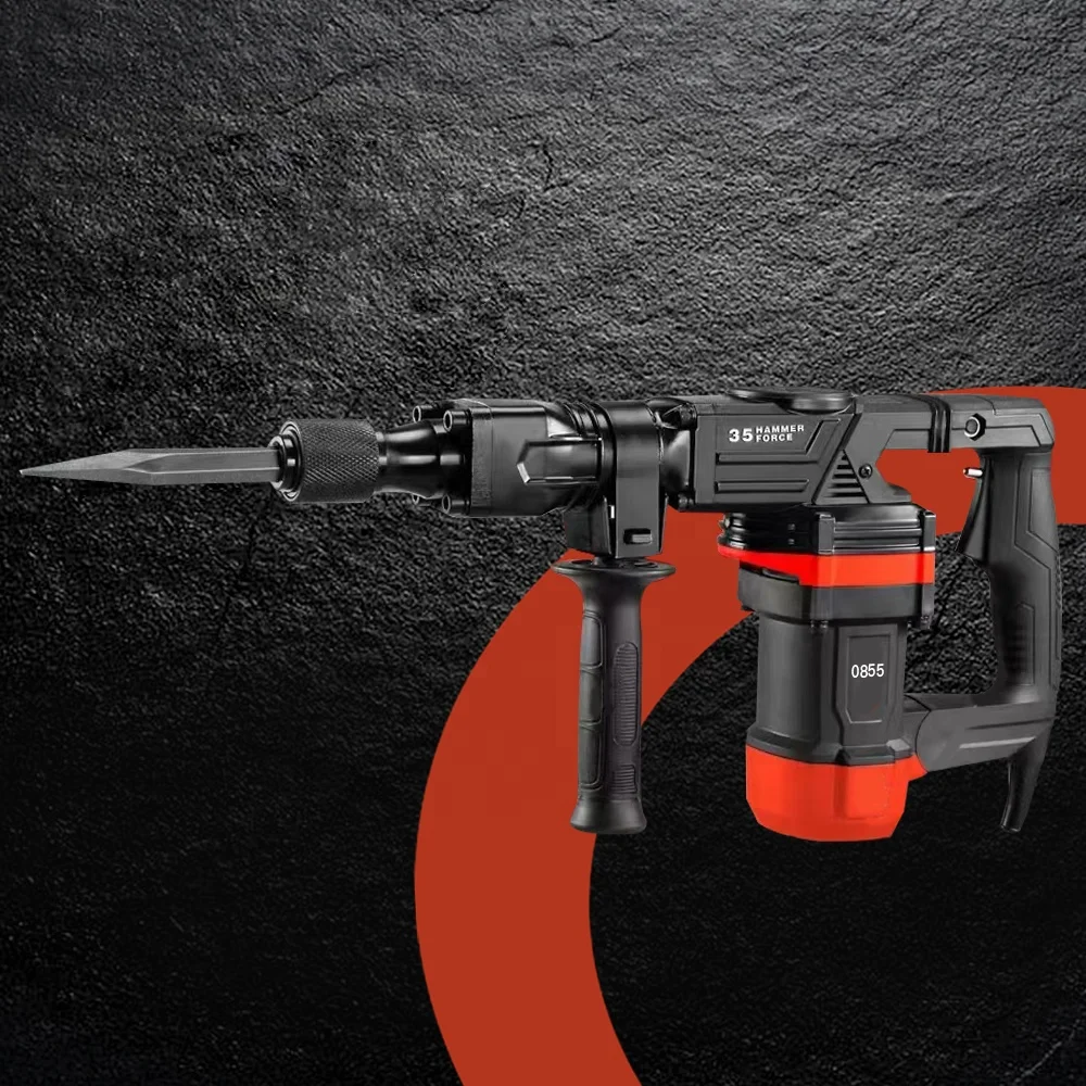 0855 Demolition Hammer 1200W Electric Jack Hammer Concrete Breaker 4000BPM