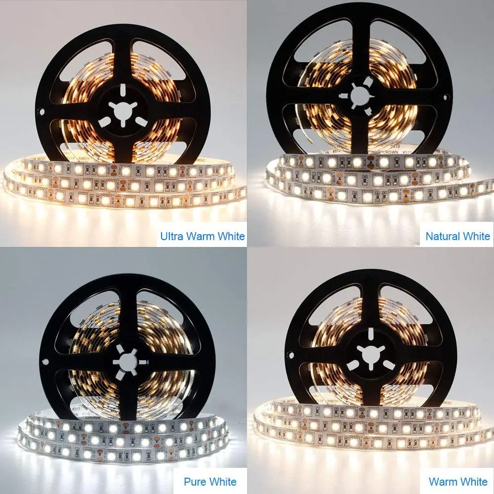 Factory custom led strip light decoration ambient light bar 12V 5050 lamp beads warm white 60 lights