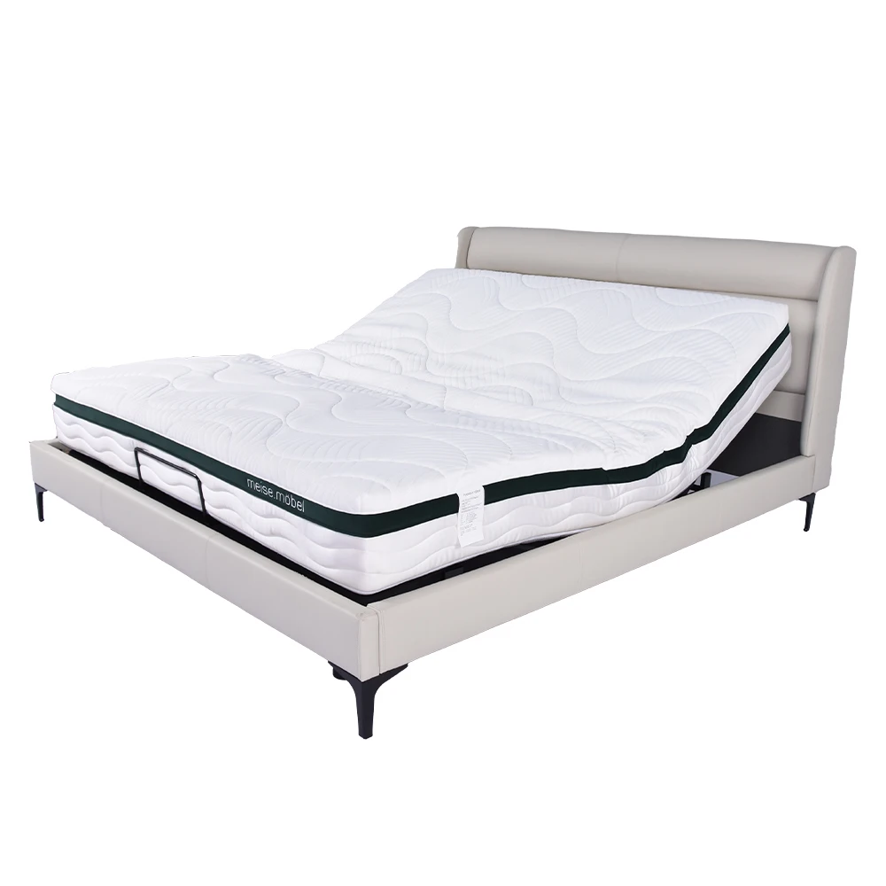 Tecforcare German Design smart bed app control king size adjustable bed frame hotel electric adjustable bed base with okin motor