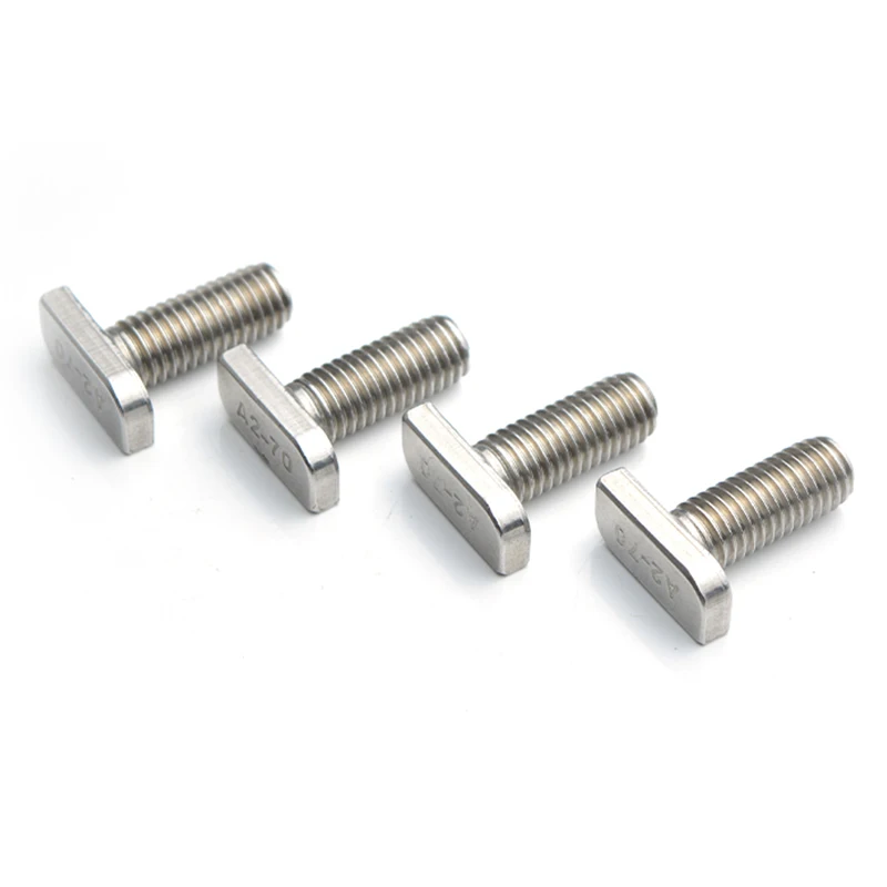 Wholesale Stainless Steel T-bolt Hammer T Head Bolt T slot bolt for aluminum rail bracket fixture