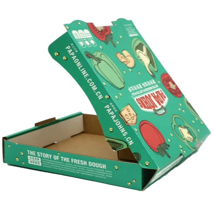 Wholesale custom printed  packaging pizza boxes 8 10 12 14 16 inch pizza carton boxes with logo