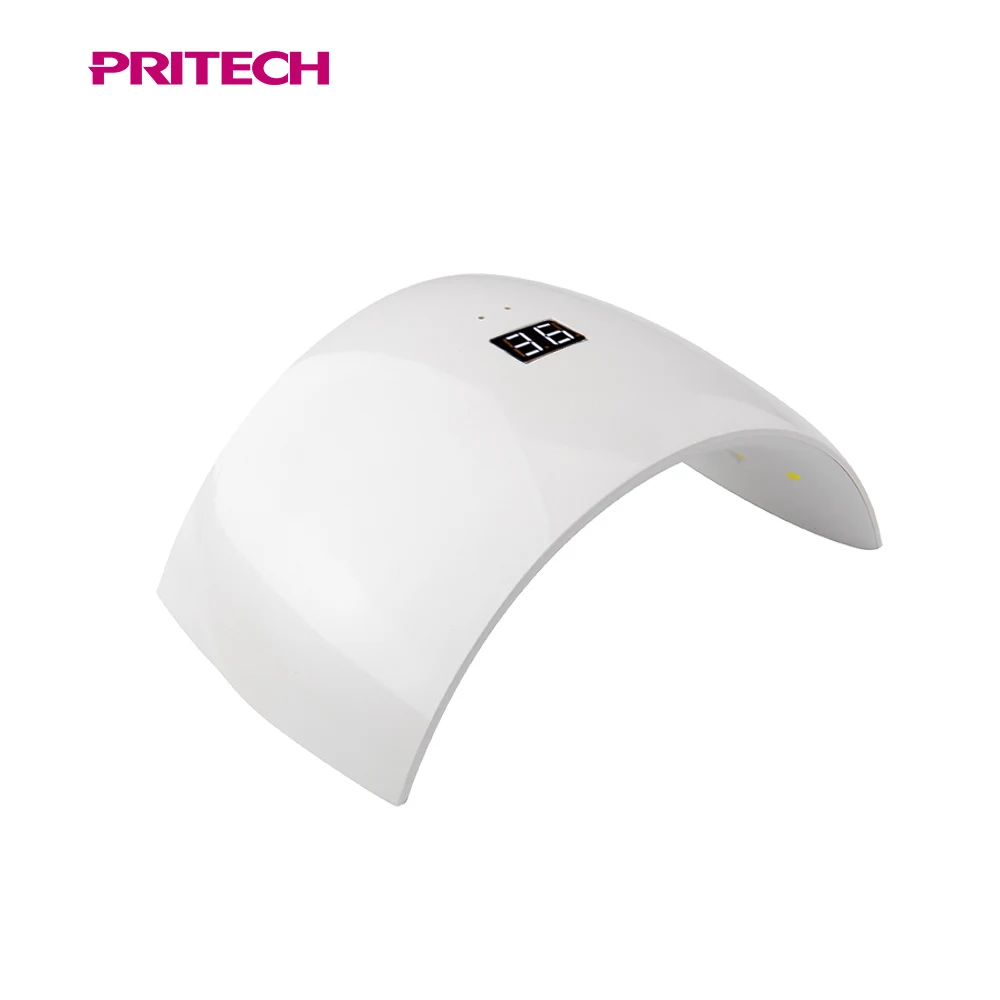 PRITECH Professional Double Light Source Rechargeable UV LED Nail Lamp