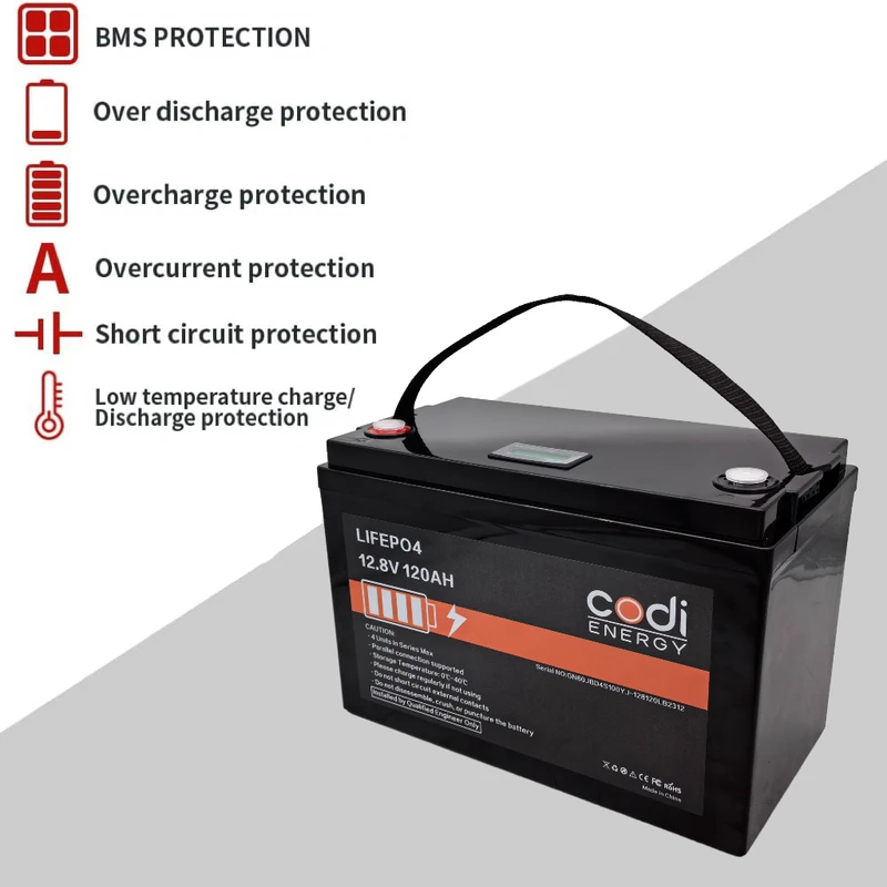 Codi Energy wholesale High Capacity LiFePo4 12v 100AH 120AH 180AH 300AH battery lithium ion batteries Energy Storage Battery