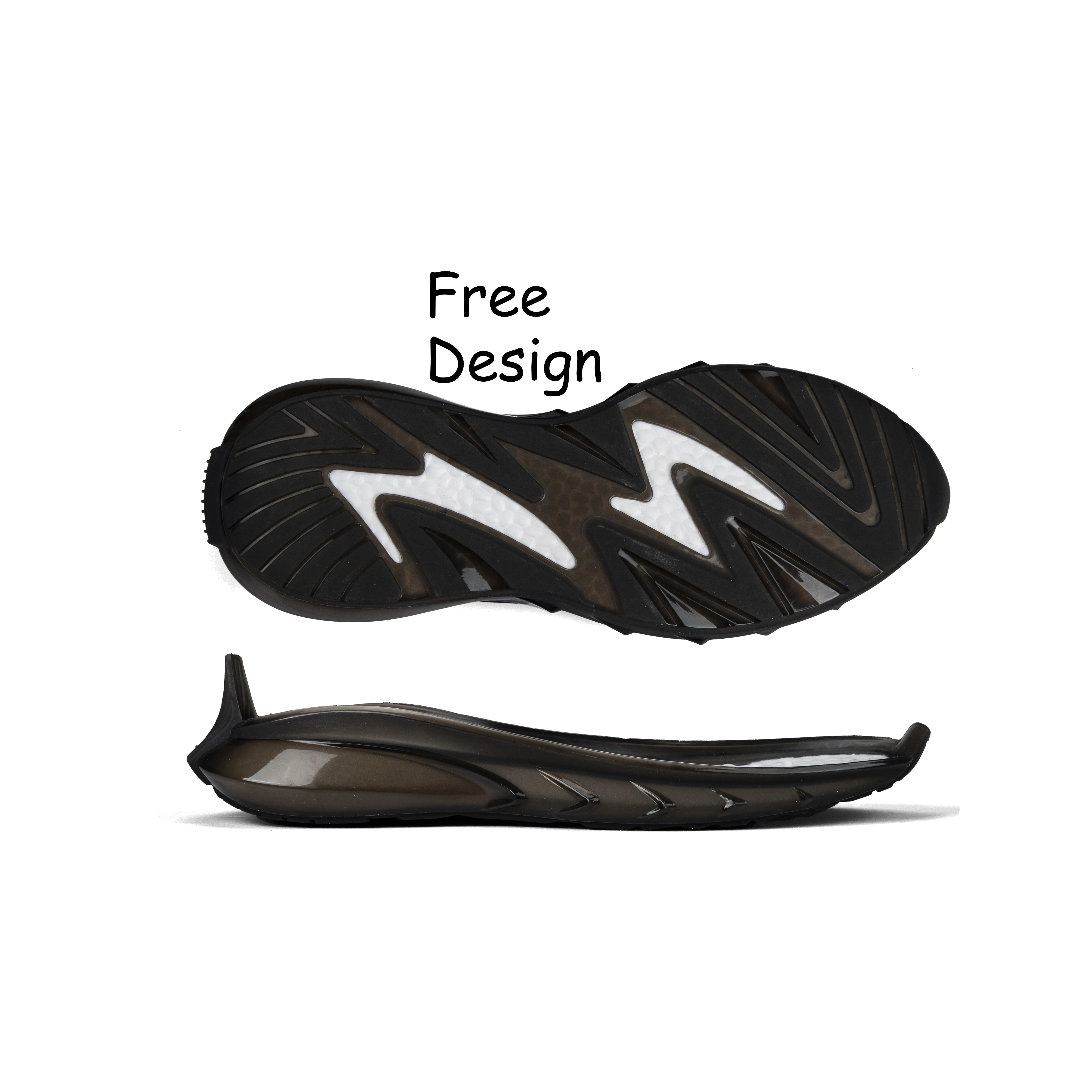 Customized New Fashion Outsole Running Hiking  Double Color Running Football Eva Rubber Sneaker Outsole