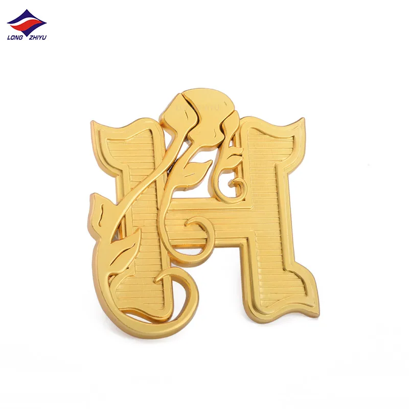 Longzhiyu professional corporate badges manufacturer custom specialty logo lapel pins factory wholesale employee metal gold pins