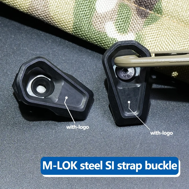 LWXC Tactical Gear Sling Point Connect Mount Weapon Shoulder Straps Sling Loop Steel Hunting Accessories K2070