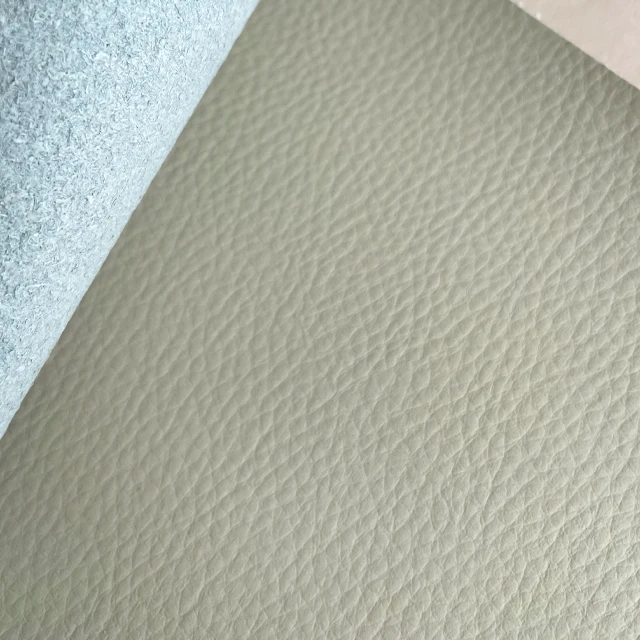 Peach Velvet Backing Leather 1.2mm Scratch Resistant Artificial PVC Leather Fuax Leather For Sofa Chair