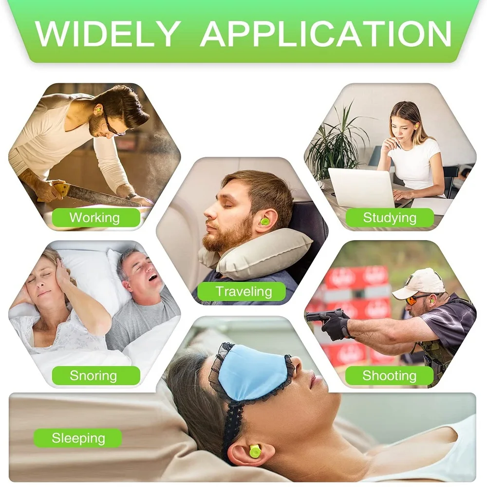 30 Pairs Blue And White Mix Color Noise Reduction Earplugs Foam Ear Plugs